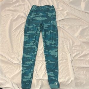 Blue Camo Leggings